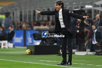 2023-10-29 - Coach Simone Inzaghi of Fc Inter the Italian Serie A football match between Inter FC Internazionale and AS Roma on 29 of October 2023 at Giuseppe Meazza San Siro Siro stadium in Milan, Italy. Photo Tiziano Ballabio - INTER - FC INTERNAZIONALE VS AS ROMA - ITALIAN SERIE A - SOCCER