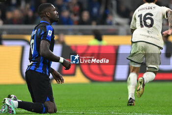 2023-10-29 - Marcus Thuram of FC Inter the Italian Serie A football match between Inter FC Internazionale and AS Roma on 29 of October 2023 at Giuseppe Meazza San Siro Siro stadium in Milan, Italy. Photo Tiziano Ballabio of Fc Inter the Italian Serie A football match between Inter FC Internazionale and AS Roma on 29 of October 2023 at Giuseppe Meazza San Siro Siro stadium in Milan, Italy. Photo Tiziano Ballabio - INTER - FC INTERNAZIONALE VS AS ROMA - ITALIAN SERIE A - SOCCER