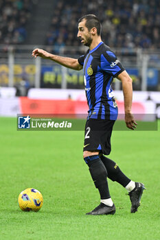 2023-10-29 - Henrikh Mkhitaryan of FC Inter the Italian Serie A football match between Inter FC Internazionale and AS Roma on 29 of October 2023 at Giuseppe Meazza San Siro Siro stadium in Milan, Italy. Photo Tiziano Ballabio - INTER - FC INTERNAZIONALE VS AS ROMA - ITALIAN SERIE A - SOCCER
