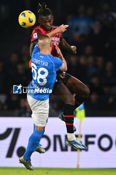 2023-10-29 - Stanislav Lobotka of SSC Napoli competes for the ball with Rafael Leao of AC Milan the Serie A match between SSC Napoli vs AC Milan at Diego Armando Maradona Stadium - SSC NAPOLI VS AC MILAN - ITALIAN SERIE A - SOCCER
