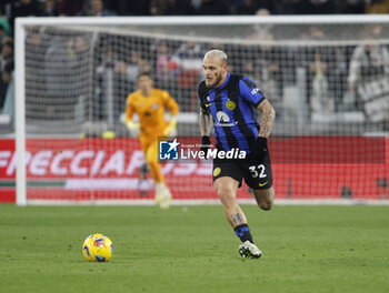 2023-11-26 - Federico Di Marco of Inter Milan during the Italian Serie A, football match between Juventus Fc and Fc Inter, on 26 November 2023 at Allianz Stadium, Turin, Italy. Photo Nderim Kaceli - JUVENTUS FC VS INTER - FC INTERNAZIONALE - ITALIAN SERIE A - SOCCER