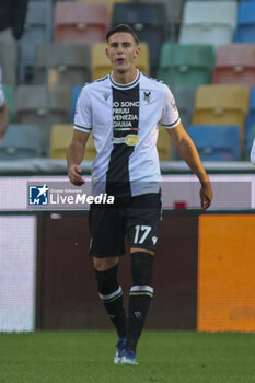 2023-12-03 - Lorenzo Lucca of Udinese FC during Udinese Calcio vs Hellas Verona FC, 14° Serie A Tim 2023-24 game at Bluenergy Stadium - Stadio Friuli in Udine (UD), Italy, on Dicember 03, 2023. - UDINESE CALCIO VS HELLAS VERONA FC - ITALIAN SERIE A - SOCCER