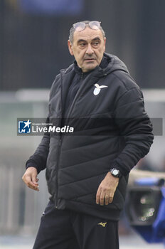 2023-12-09 - Maurizio Sarri Head Coach of SS Lazio  during Hellas Verona FC  vs SS Lazio, 15° Serie A Tim 2023-24 game at Marcantonio Bentegodi Stadium in Verona (VR), Italy, on Dicember 09, 2023. - HELLAS VERONA FC VS SS LAZIO - ITALIAN SERIE A - SOCCER