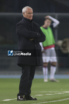2023-12-23 - Claudio Ranieri Head Coach of Cagliari Calcio  looks on during Hellas Verona FC  vs Cagliari Calcio, 17° Serie A Tim 2023-24 game at Marcantonio Bentegodi Stadium in Verona (VR), Italy, on Dicember 23, 2023. - HELLAS VERONA FC VS CAGLIARI CALCIO - ITALIAN SERIE A - SOCCER