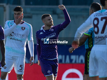 2023-12-03 - Beltran Lucas Fiorentina celebrates a gol 1-0 - ACF FIORENTINA VS US SALERNITANA - ITALIAN SERIE A - SOCCER