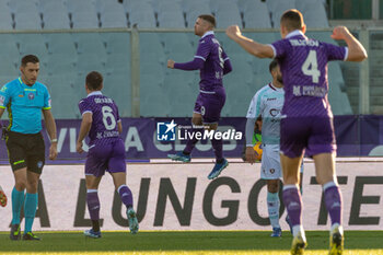 2023-12-03 - Beltran Lucas Fiorentina celebrates a gol 1-0 - ACF FIORENTINA VS US SALERNITANA - ITALIAN SERIE A - SOCCER