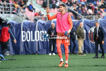2023-12-23 - Federico Ravaglia (Bologna Fc) greeting his supporters - BOLOGNA FC VS ATALANTA BC - ITALIAN SERIE A - SOCCER