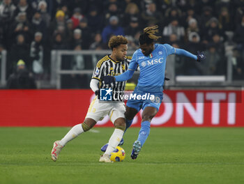2023-12-08 - Weston McKennie of Juventus and Andre-Frank Zambo Anguissa of Sac Napoli during the Italian Serie A, football match between Juventus Fc and Sac Napoli on 08 December 2023 at Allianz Stadium, Turin, Italy. Photo Nderim Kaceli - JUVENTUS FC VS SSC NAPOLI - ITALIAN SERIE A - SOCCER
