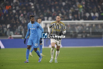 2023-12-08 - Andre-Frank Zambo Anguissa of Sac Napoli and Adrien Rabiot of Juventus during the Italian Serie A, football match between Juventus Fc and Sac Napoli on 08 December 2023 at Allianz Stadium, Turin, Italy. Photo Nderim Kaceli - JUVENTUS FC VS SSC NAPOLI - ITALIAN SERIE A - SOCCER