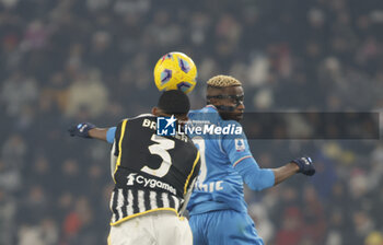 2023-12-08 - Bremer of Juventus and Victor Osimhen of Sac Napoli during the Italian Serie A, football match between Juventus Fc and Sac Napoli on 08 December 2023 at Allianz Stadium, Turin, Italy. Photo Nderim Kaceli - JUVENTUS FC VS SSC NAPOLI - ITALIAN SERIE A - SOCCER
