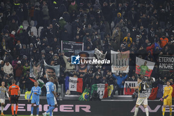 2023-12-08 - Juventus Fc fans during the Italian Serie A, football match between Juventus Fc and Sac Napoli on 08 December 2023 at Allianz Stadium, Turin, Italy. Photo Nderim Kaceli - JUVENTUS FC VS SSC NAPOLI - ITALIAN SERIE A - SOCCER