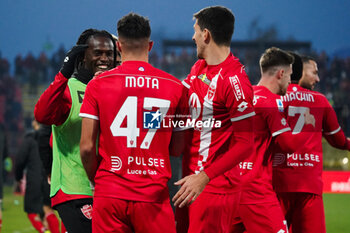 2023-12-10 - Dany Mota (AC Monza) celebrates the goal with the mates during the Italian championship Serie A football match between AC Monza and Genoa CFC on December 10, 2023 at U-Power stadium in Monza, Italy - FOOTBALL - ITALIAN CHAMP - MONZA V GENOA - ITALIAN SERIE A - SOCCER