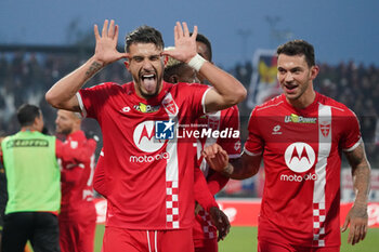 2023-12-10 - Dany Mota (AC Monza) goal celebrate during the Italian championship Serie A football match between AC Monza and Genoa CFC on December 10, 2023 at U-Power stadium in Monza, Italy - FOOTBALL - ITALIAN CHAMP - MONZA V GENOA - ITALIAN SERIE A - SOCCER