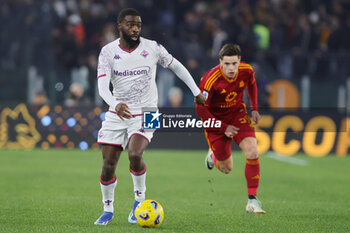 2023-12-10 - Jonathan Ikone' of Fiorentina in action during the Italian championship Serie A football match between AS Roma and ACF Fiorentina on December 10, 2023 at Stadio Olimpico in Rome, Italy - FOOTBALL - ITALIAN CHAMP - ROMA V FIORENTINA - ITALIAN SERIE A - SOCCER