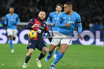2023-12-16 - Nahitan Nandez of Cagliari Calcio competes for the ball with Natan of SSC Napoli during Serie A between SSC Napoli vs Cagliari Calcio at Diego Armando Maradona Stadium - SSC NAPOLI VS CAGLIARI CALCIO - ITALIAN SERIE A - SOCCER