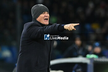 2023-12-16 - Claudio Raniero coach of Cagliari Calcio gesticulates during Serie A between SSC Napoli vs Cagliari Calcio at Diego Armando Maradona Stadium - SSC NAPOLI VS CAGLIARI CALCIO - ITALIAN SERIE A - SOCCER