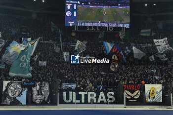 2023-12-17 - Supporters of S.S. Lazio during the 16th day of the Serie A Championship between S.S. Lazio - F.C. Inter, 17 December 2023 at the Olympic Stadium in Rome. - SS LAZIO VS INTER - FC INTERNAZIONALE - ITALIAN SERIE A - SOCCER