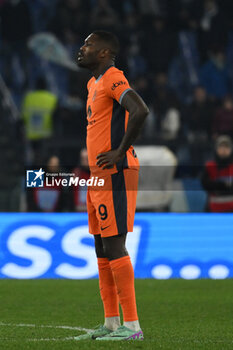 2023-12-17 - Marcus Thuram of F.C. Inter celebrates after scoring 0-2 during the 16th day of the Serie A Championship between S.S. Lazio - F.C. Inter, 17 December 2023 at the Olympic Stadium in Rome. - SS LAZIO VS INTER - FC INTERNAZIONALE - ITALIAN SERIE A - SOCCER