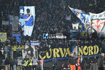2023-12-17 - Supporters of F.C. Internazionale Milano during the 16th day of the Serie A Championship between S.S. Lazio - F.C. Inter, 17 December 2023 at the Olympic Stadium in Rome. - SS LAZIO VS INTER - FC INTERNAZIONALE - ITALIAN SERIE A - SOCCER