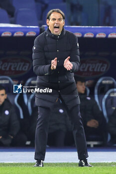 2023-12-17 - Simone Inzaghi head coach of Internazionale reacts during the Italian championship Serie A football match between SS Lazio and FC Internazionale on December 17, 2023 at Stadio Olimpico in Rome, Italy - FOOTBALL - ITALIAN CHAMP - LAZIO V INTERNAZIONALE - ITALIAN SERIE A - SOCCER