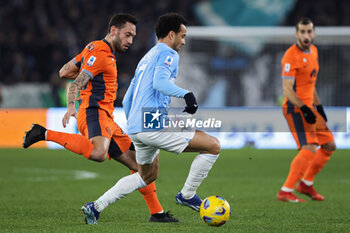 2023-12-17 - Felipe Anderson of Lazio vies for the ball with Hakan Calhanoglu of Internazionale during the Italian championship Serie A football match between SS Lazio and FC Internazionale on December 17, 2023 at Stadio Olimpico in Rome, Italy - FOOTBALL - ITALIAN CHAMP - LAZIO V INTERNAZIONALE - ITALIAN SERIE A - SOCCER