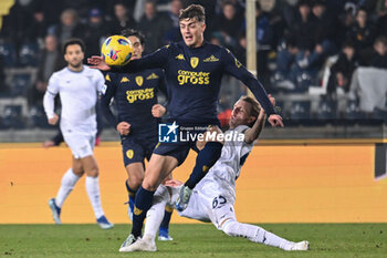 2023-12-22 - Empoli FC's forward Daniel Maldini against SS lazio's midfielder Nicolo Rovella - EMPOLI FC VS SS LAZIO - ITALIAN SERIE A - SOCCER