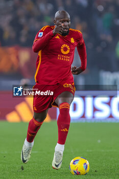 2023-12-23 - Romelu Lukaku of Roma in action during the Italian championship Serie A football match between AS Roma and SSC Napoli on December 23, 2023 at Stadio Olimpico in Rome, Italy - FOOTBALL - ITALIAN CHAMP - ROMA V NAPOLI - ITALIAN SERIE A - SOCCER