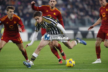 2023-12-30 - Kenan Yildiz of Juventus during the Italian Serie A, football match between Juventus Fc and As Roma on 30 December 2023 at Allianz Stadium, Turin, Italy. Photo Nderim Kaceli - JUVENTUS FC VS AS ROMA - ITALIAN SERIE A - SOCCER