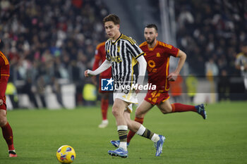 2023-12-30 - Kenan Yildiz of Juventus during the Italian Serie A, football match between Juventus Fc and As Roma on 30 December 2023 at Allianz Stadium, Turin, Italy. Photo Nderim Kaceli - JUVENTUS FC VS AS ROMA - ITALIAN SERIE A - SOCCER