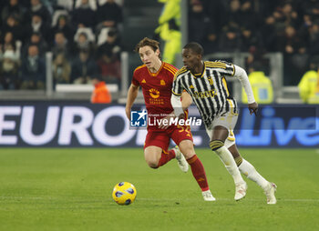 2023-12-30 - Timothy Weah of Juventus during the Italian Serie A, football match between Juventus Fc and As Roma on 30 December 2023 at Allianz Stadium, Turin, Italy. Photo Nderim Kaceli - JUVENTUS FC VS AS ROMA - ITALIAN SERIE A - SOCCER