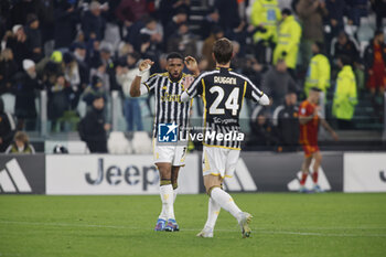 2023-12-30 - Bremer of Juventus and Daniele Rugani of Juventus during the Italian Serie A, football match between Juventus Fc and As Roma on 30 December 2023 at Allianz Stadium, Turin, Italy. Photo Nderim Kaceli - JUVENTUS FC VS AS ROMA - ITALIAN SERIE A - SOCCER