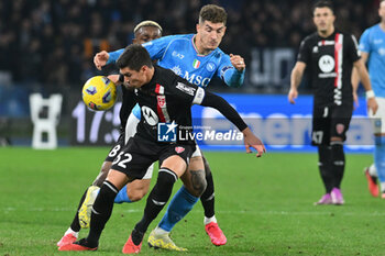 2023-12-29 - Giovanni Di Lorenzo of SSC Napoli competes for the ball with Matteo Pessina of AC Monza during Serie A between SSC Napoli vs AC Monza at Diego Armando Maradona Stadium - SSC NAPOLI VS AC MONZA - ITALIAN SERIE A - SOCCER