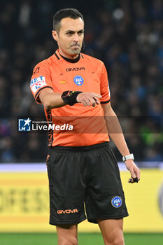 2023-12-29 - the referee Marco Di Bello during Serie A between SSC Napoli vs AC Monza at Diego Armando Maradona Stadium - SSC NAPOLI VS AC MONZA - ITALIAN SERIE A - SOCCER
