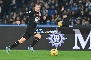 2023-12-29 - Samuele Birindelli of AC Monza in action during Serie A between SSC Napoli vs AC Monza at Diego Armando Maradona Stadium - SSC NAPOLI VS AC MONZA - ITALIAN SERIE A - SOCCER