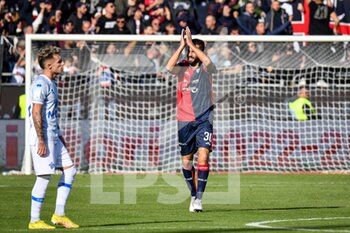 2023-01-14 - Leonardo Pavoletti of Cagliari Calcio, Esultanza, Joy After scoring goal, - CAGLIARI CALCIO VS COMO 1907 - ITALIAN SERIE B - SOCCER