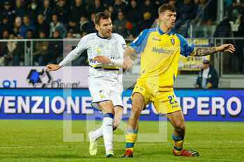 2023-01-14 - Luca Strizzolo (Modena) scores the gol of 2-1 - FROSINONE CALCIO VS MODENA FC - ITALIAN SERIE B - SOCCER