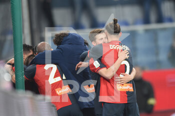 2023-01-16 - Team Genoa celebrates after scoring a goal - GENOA CFC VS VENEZIA FC - ITALIAN SERIE B - SOCCER