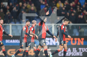 2023-01-16 - Massimo Coda (Genoa) celebrates after scoring a goal - GENOA CFC VS VENEZIA FC - ITALIAN SERIE B - SOCCER