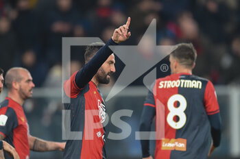 2023-01-16 - Massimo Coda (Genoa) celebrates after scoring a goal - GENOA CFC VS VENEZIA FC - ITALIAN SERIE B - SOCCER