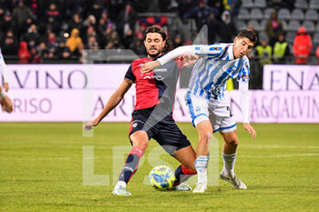 2023-01-27 - Alberto Dossena of Cagliari Calcio - CAGLIARI CALCIO VS SPAL - ITALIAN SERIE B - SOCCER