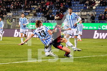 2023-01-27 - Gianluca Lapadula of Cagliari Calcio, Goal - CAGLIARI CALCIO VS SPAL - ITALIAN SERIE B - SOCCER