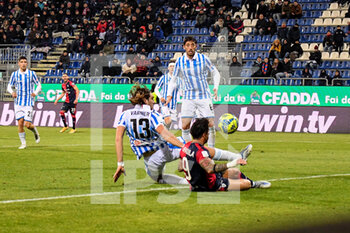 27/01/2023 - Gianluca Lapadula of Cagliari Calcio, Goal - CAGLIARI CALCIO VS SPAL - SERIE B - CALCIO
