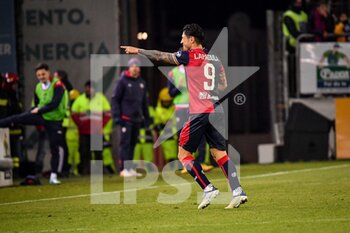 27/01/2023 - Gianluca Lapadula of Cagliari Calcio, Esultanza, Joy After scoring goal, - CAGLIARI CALCIO VS SPAL - SERIE B - CALCIO
