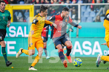2023-01-28 - Genoa's Massimo Coda againsty  - GENOA CFC VS AC PISA - ITALIAN SERIE B - SOCCER