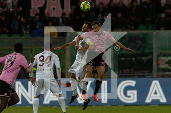 2023-02-05 - Crisetig Lorenzo Reggina head shot - PALERMO FC VS REGGINA 1914 - ITALIAN SERIE B - SOCCER