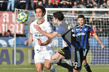 2023-02-04 - Luca  Belardinelli (Sudtirol) and Stefano Moreno (Pisa) - AC PISA VS FC SUDTIROL - ITALIAN SERIE B - SOCCER