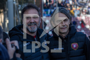 2023-02-11 - Luca D'Angelo coach Pisa and Inzaghi Filippo coach Reggina - REGGINA 1914 VS AC PISA - ITALIAN SERIE B - SOCCER