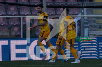 2023-02-11 - Gliozzi Ettore Pisa celebrates a gol 0-2 - REGGINA 1914 VS AC PISA - ITALIAN SERIE B - SOCCER