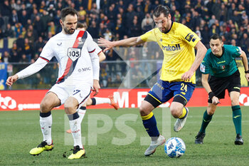 2023-02-19 - Andrea Poli (Modena) and Milan Badelj (Genoa) - MODENA FC VS GENOA CFC - ITALIAN SERIE B - SOCCER