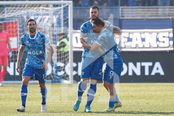 2023-03-05 - Alberto Cerri (Como) celebrates after scoring the gol of 1-0 - COMO 1907 VS MODENA FC - ITALIAN SERIE B - SOCCER